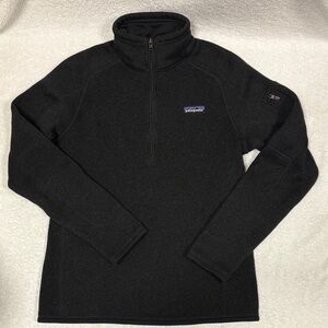 Patagonia Women's Charcoal better sweater quarter zip pullover size small